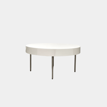 Ligne Roset White Lacquer Needle Table