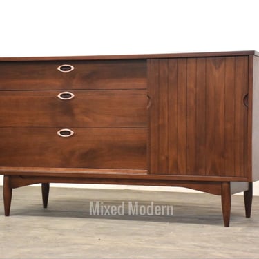 Refinished Walnut 54” Dresser Mainline by Hooker 