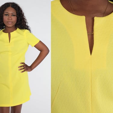 60s yellow outlet dress