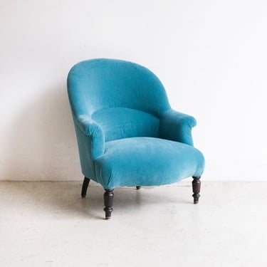 Vintage Velvet Crapaud Chair