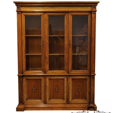 AMERICAN FURNITURE Co. Italian Neoclassical Tuscan Style 61" Lighted Display China Cabinet 2400-422 