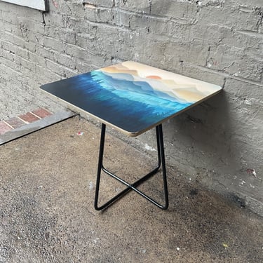 Modern Painted Side Table