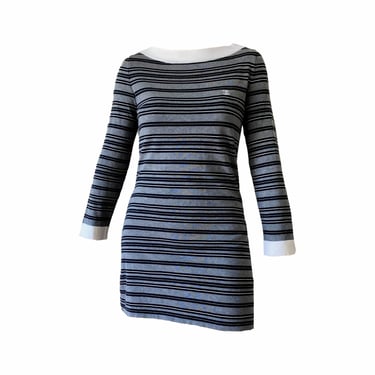 Chanel Grey Stripe Dress