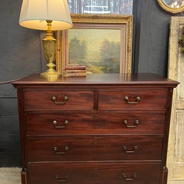 English Mahogany Dresser Chest of Drawers, 1820, 5 drawer 