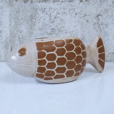 Small Fish Ceramic Planter by David Stewart for Lion's Valley 