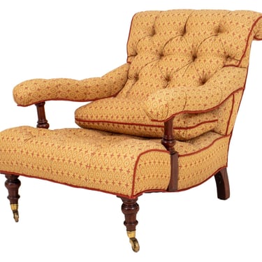 George Smith Upholstered Low Open Arm Chair