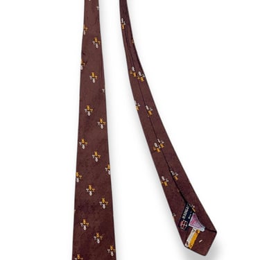 Vintage 1940s/1950s CHARACTER CRAVATS Silk Necktie ~ Art Deco / Rockabilly / Swing ~ Neck Tie / Cravat ~ Brocade / Embroidered 