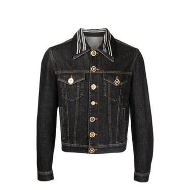 Versace Medusa Motif Denim Jacket Men