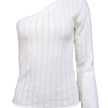 Lovers + Friends - Ivory Knit One Shoulder Sweater Sz S