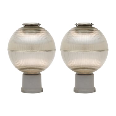 Pair of Vintage Holophane Globe Lamps from Nice