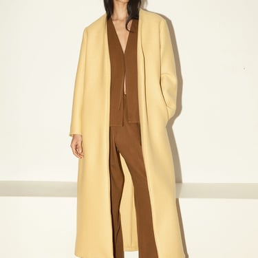 Butter Heavy Boiled Wool Cassia Coat