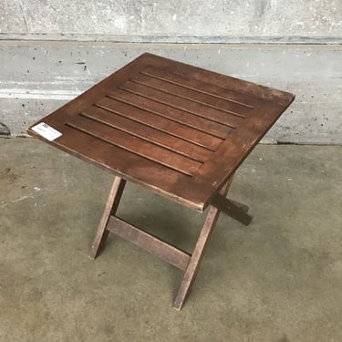 Slatted Outdoor Side Table (Seattle)