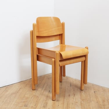 Postmodern Thonet Chairs Stacking Vintage Bentwood Vienna 