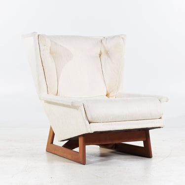 Adrian Pearsall for Craft Associates Mid Century Walnut Wingback Chair - mcm 