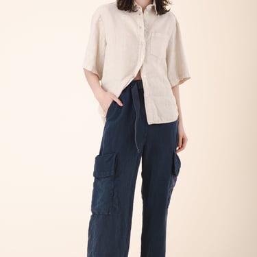 Sack Pocket Pant Silk in Atlantic