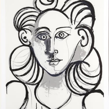 Portrait de Femme, Pablo Picasso (After), Marina Picasso Estate Lithograph Collection 