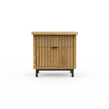 2 Drawer Basalt Side Table