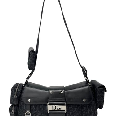 Dior Black Logo Columbus Bag