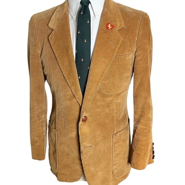 Vintage Corduroy Sport Coat ~ size 36 S ~ blazer / jacket ~ Preppy / Ivy League / Trad ~ 