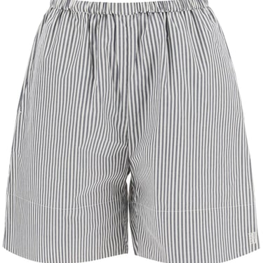 By Malene Birger &quot;Striped Siona Organic Cotton Shorts&quot; Women