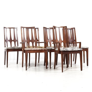 Broyhill Brasilia Mid Century Dining Chairs - Set of 8 - mcm 