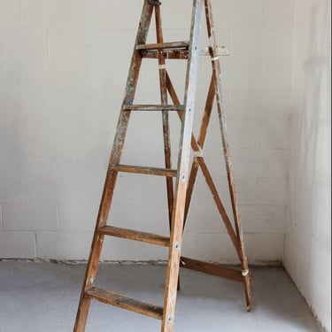 vintage french painter's ladder