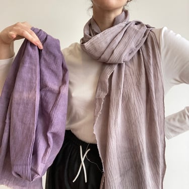 Cotton Gauze Scarf, Naturally Dyed | SAMPLE SALE 