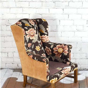 Classic Vintage Wingback Chair - SOLD