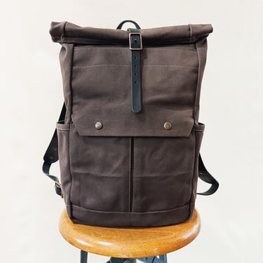 Canvas Roll Top Backpack