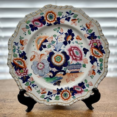 19th Century Hicks, Meigh & Johnson “Stone China” Dinner Plate 