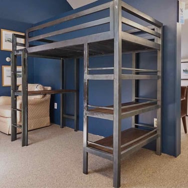 Restoration Hardware Twin 'Industrial Loft Study' Bunkbed