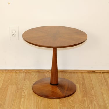 Kipp Stewart - Drexel "Declaration" Walnut Tulip Side Table