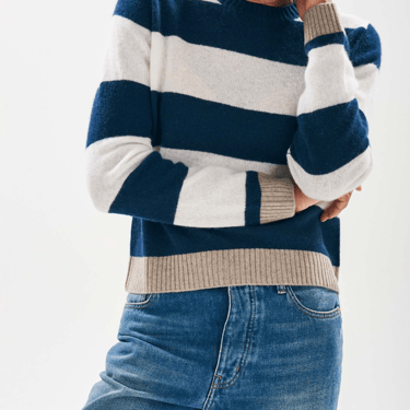 Jumper 1234 | Contrast Stripe Crew