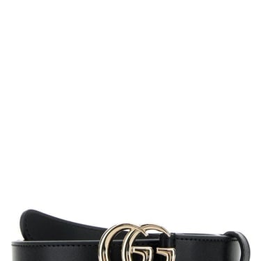 Gucci Woman Black Leather Belt