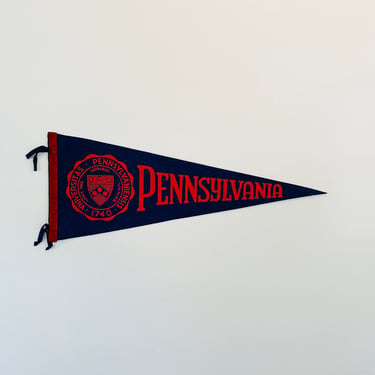 Vintage University of Pennsylvania Full Sized Pennant 