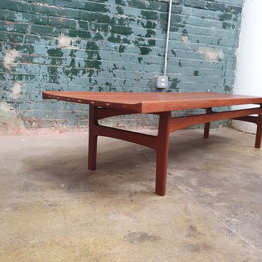 Vintage Solid teak coffee table by Tove and Edvard Kindt-Larsen for AB Seffle Mobelfabrik 