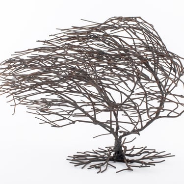 Bruce Friedle Brutalist Metal Tree Sculpture