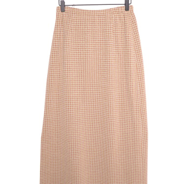 Metallic Gingham Maxi Skirt