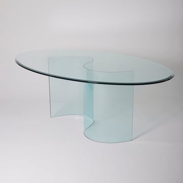 TABLE À MANGER EN VERRE, 1970s