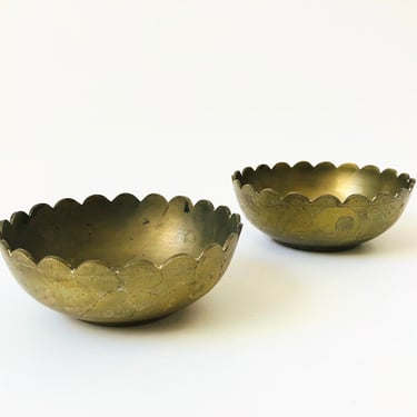 Etched Brass Bowl 