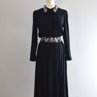 Vintage Karin Stevens Soutache Dress