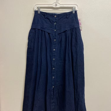 Vintage Denim Maxi Skirt