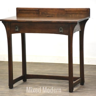 Arts and Crafts Quartersawn Oak Mission Desk 