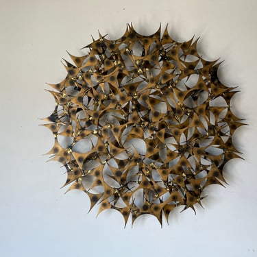 Marc Weinstein Brutalist Starburst Wall Sculpture 