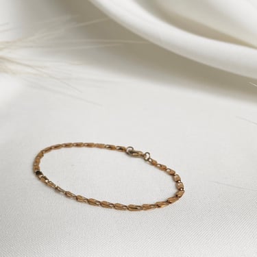 minimalist bracelet | gold plated stainless steel | link chain bracelet | dainty bracelet | handmade stackable bracelet | thin gold bracelet 