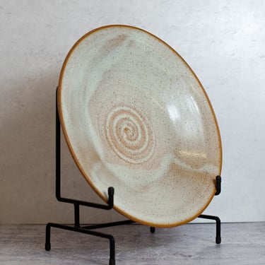 Large Ceramic Serving Platter | Wide Serving Bowl | Speckled Bowl | Handmade Ceramic Bowl | Dinnerware | Tableware | Hand Thrown Platter 