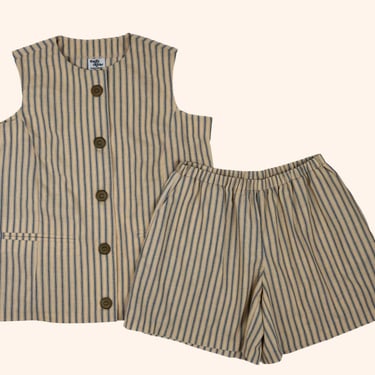 Blue and Beige Stripes