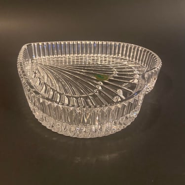 Waterford Crystal Heart Shaped Tray Plate 