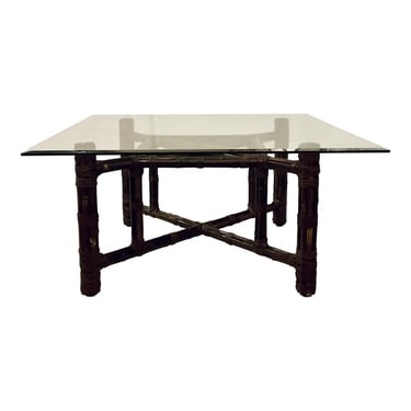 Baker McGuire Chocolate Brown Bamboo Cocktail Table