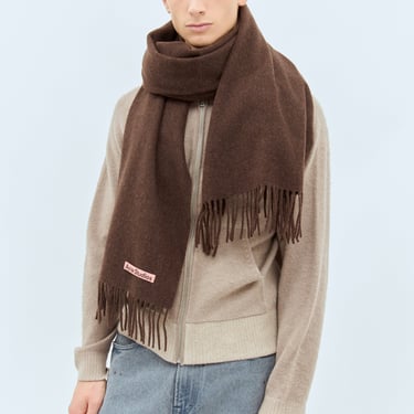 Acne Studios Men Oversized Fringe Wool Scarf